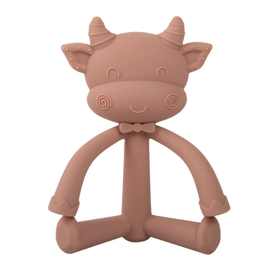 Toddlers Infants Baby Teething Toys Soft Silicone Fruit Teether Holder