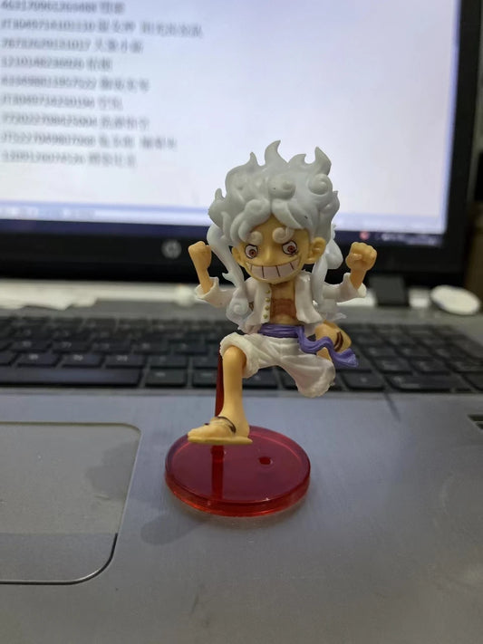2 Style Mini Presale One Piece Anime Cutes Luffy Gear 5 Figurine Sun God Nikka 10Cm PVC Action Figures Adult Model Toys for Boys