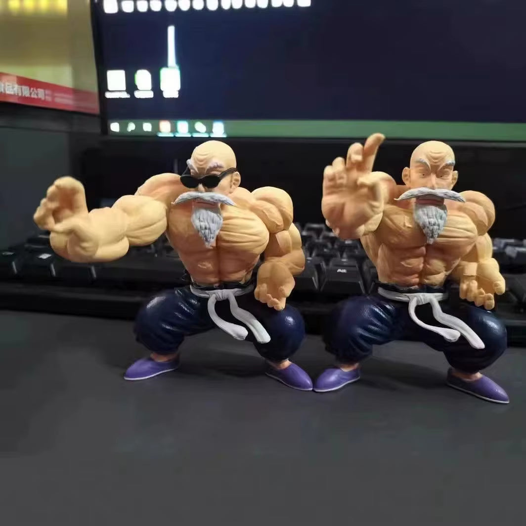 New 10Cm Anime Dragon Ball Figures Muscle Kame Sennin Master Roshi Action Figure PVC Collection Model Toys for Gifts