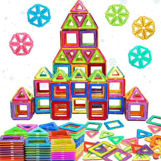 Magnetic Building Blocks for Children'S Toys, Puzzle Learning, Birthday and Christmas Gifts